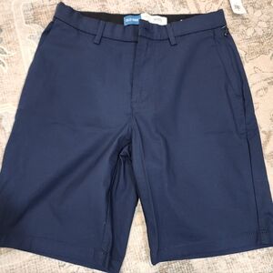 Old Navy Men's Deep Blue Flat Front Shorts